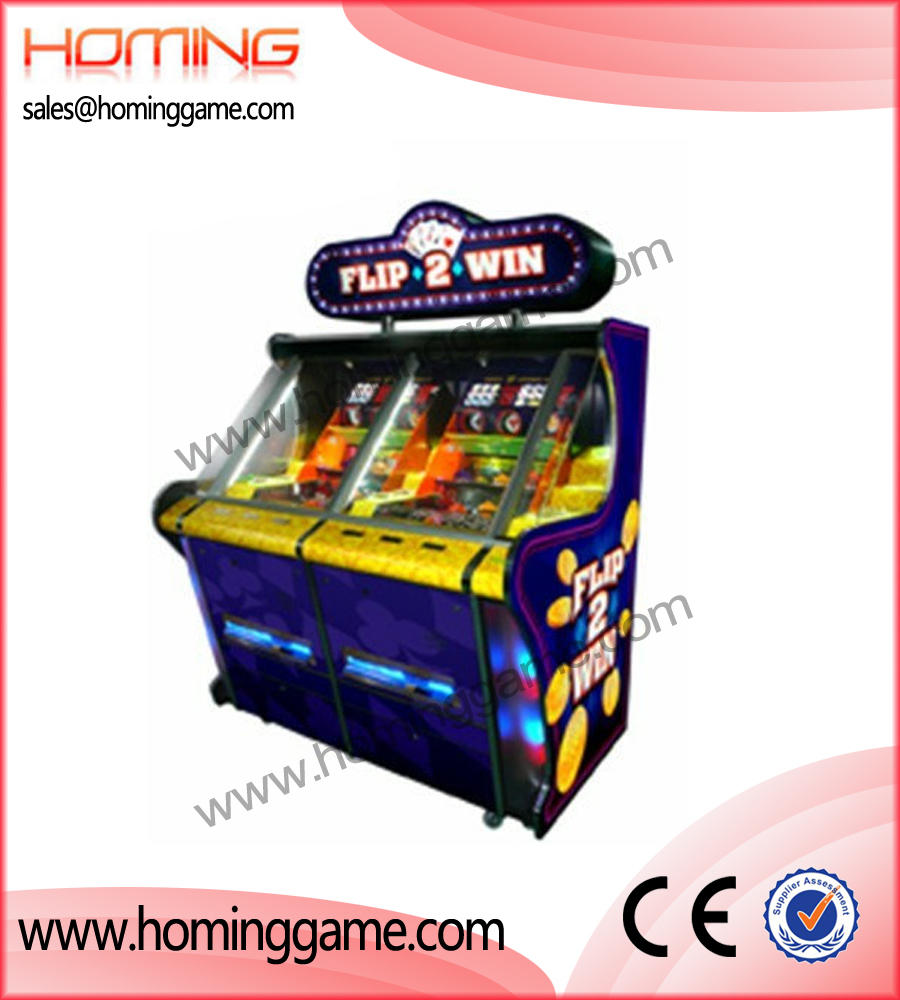 Flip 2 Win Coin Pusher Game Machine,game machine,arcade game machine,coin operated game machine,amusement machine,amusement game equipment,electrical slot game machine,amusement machines