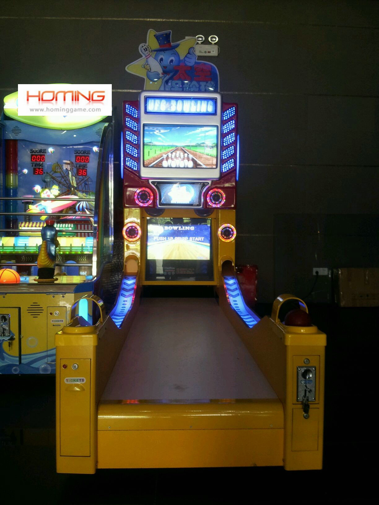 UFO Bowling redemption game machine,game machine,arcade game machine,game equipoment,arcade games,indoor game machine,redemption game machine,coin operated game machine,bowling game machine,blowing redemption game machine, bowling arcade video game machine,children bowling amusement equipment, fancy bowling mouse 
